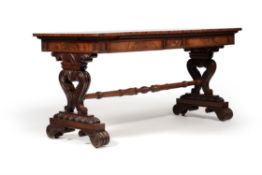 A William IV mahogany library table