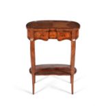 Y Y A Louis XV walnut, kingwood and tulipwood side table