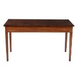 A George III mahogany and line inlaid side or serving table
