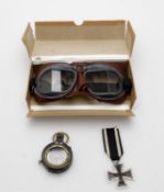 Y Militaria including; pair of WWII Royal Air Force Mk. VIII goggles