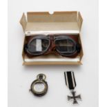 Y Militaria including; pair of WWII Royal Air Force Mk. VIII goggles