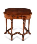 Gill & Reigate London - a walnut fold over table in the Queen Anne style