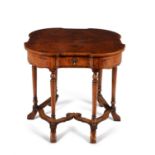 Gill & Reigate London - a walnut fold over table in the Queen Anne style