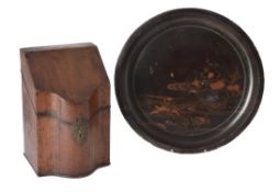 A George III mahogany knife box