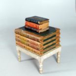 A faux book occasional table