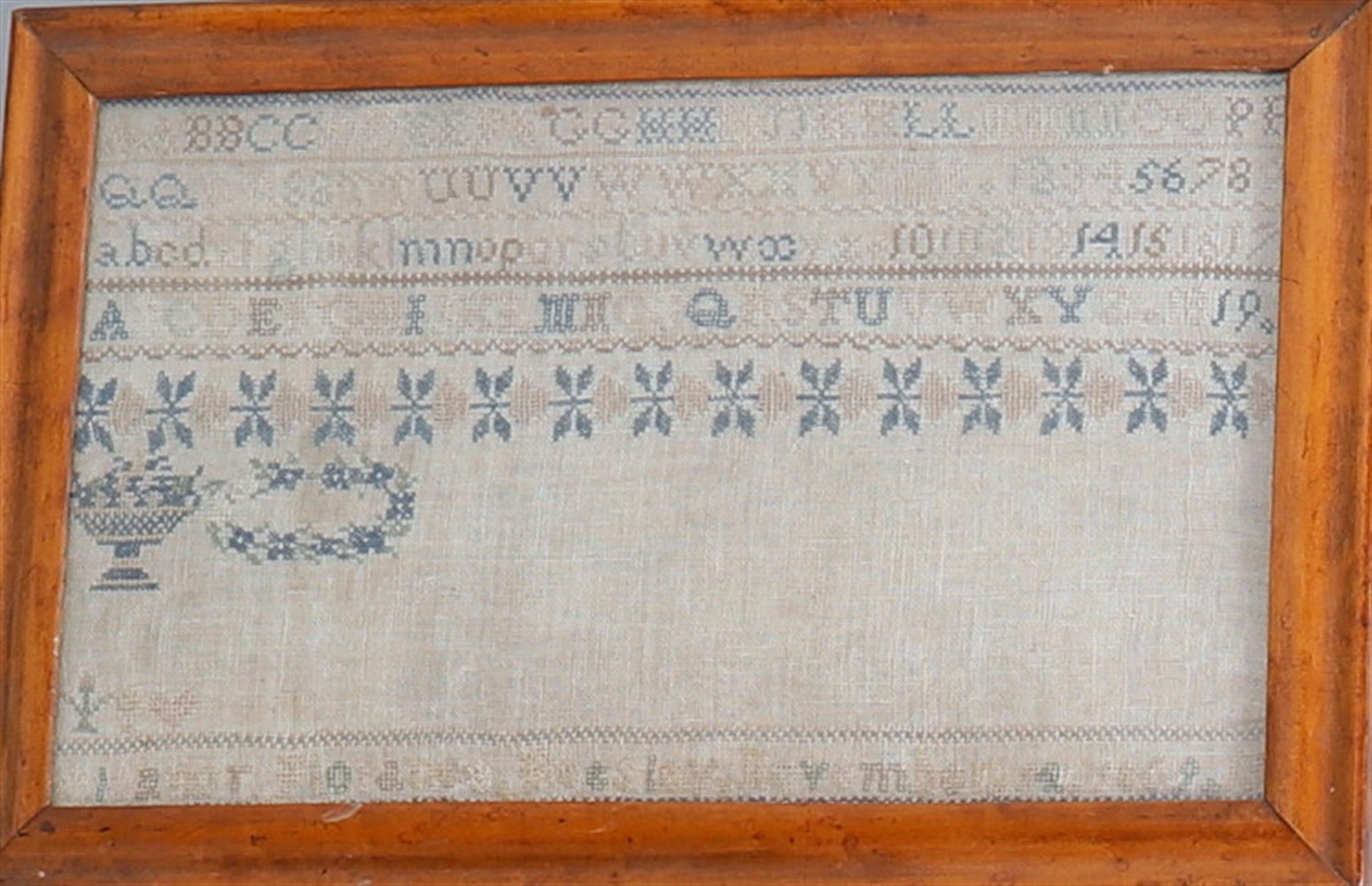 Y Five early 19th century samplers - Image 5 of 7