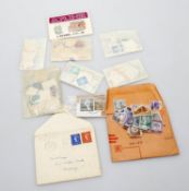 A collection of loose postage stamps