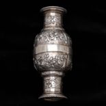 A 19th century German silver novelty miniature "DOPPELPOKAL" or twin marriage cups
