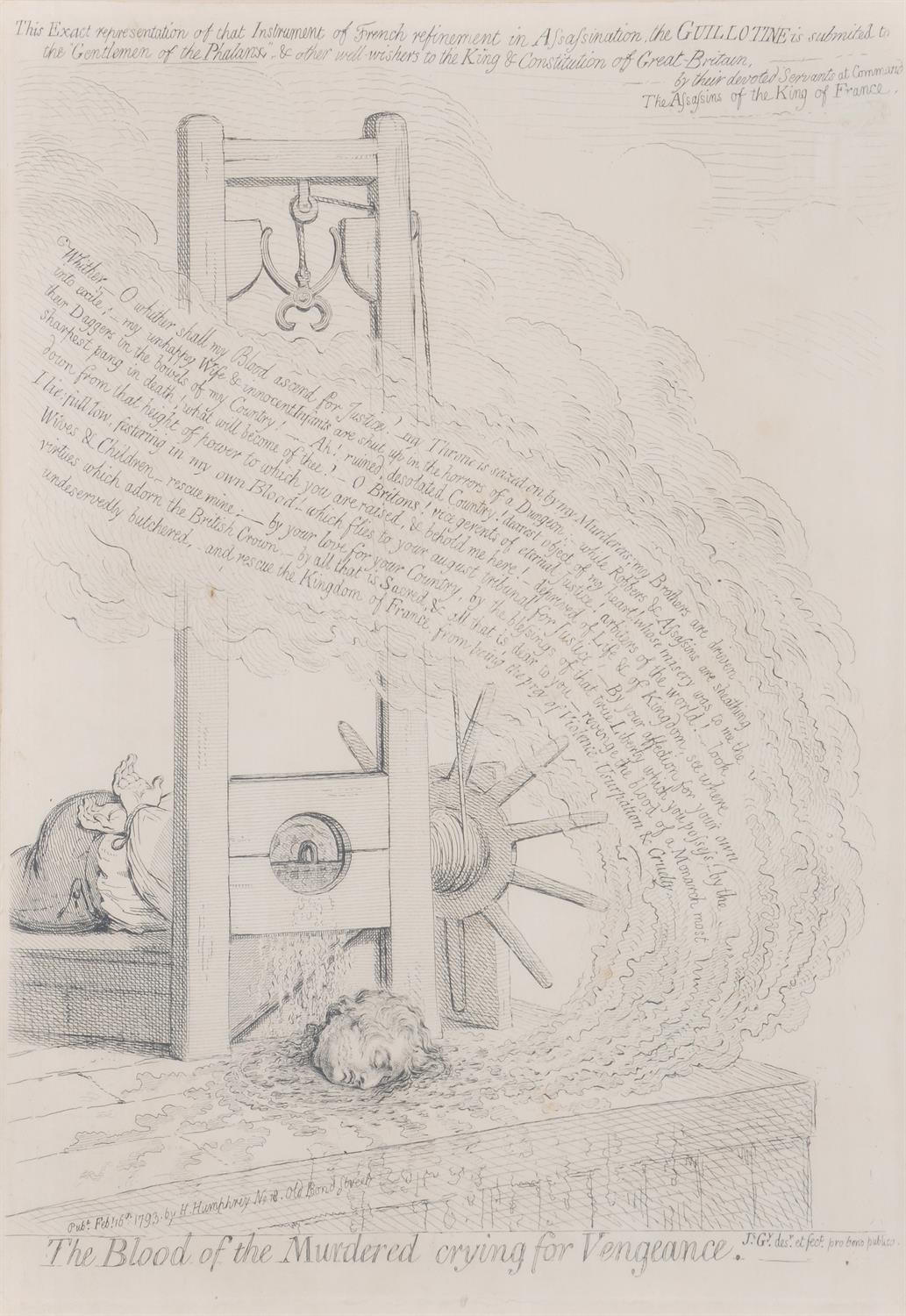 After James Gillray- five 19th century engraved prints; The Republican Rattle-Snake fascinating the - Image 2 of 5