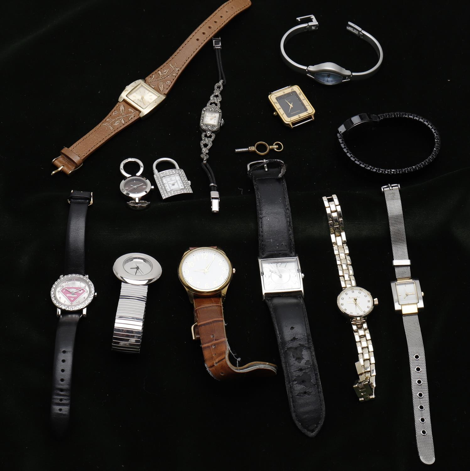 A collection of fashion watches