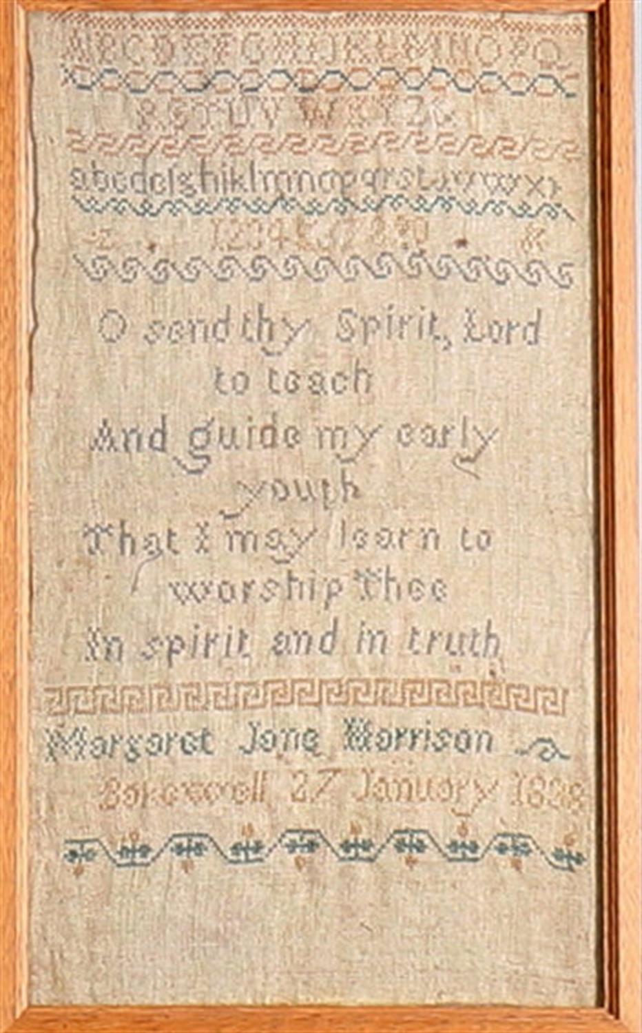 Y Five early 19th century samplers - Image 7 of 7