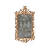 A George II carved giltwood wall mirror, circa 1750