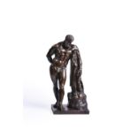 A patinated bronze model of the Farnese Hercules