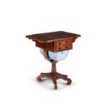 Y A George IV rosewood work table, circa 1825