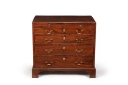 A George III mahogany bachelor's chest of drawers, circa 1780