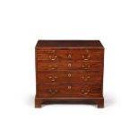 A George III mahogany bachelor's chest of drawers, circa 1780