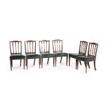 A set of twelve George III mahogany dining chairs, circa 1810