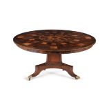 A Regency parquetry centre table, circa 1815