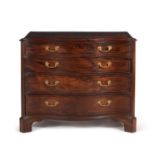 A George III mahogany serpentine fronted chest of drawers, circa 1765