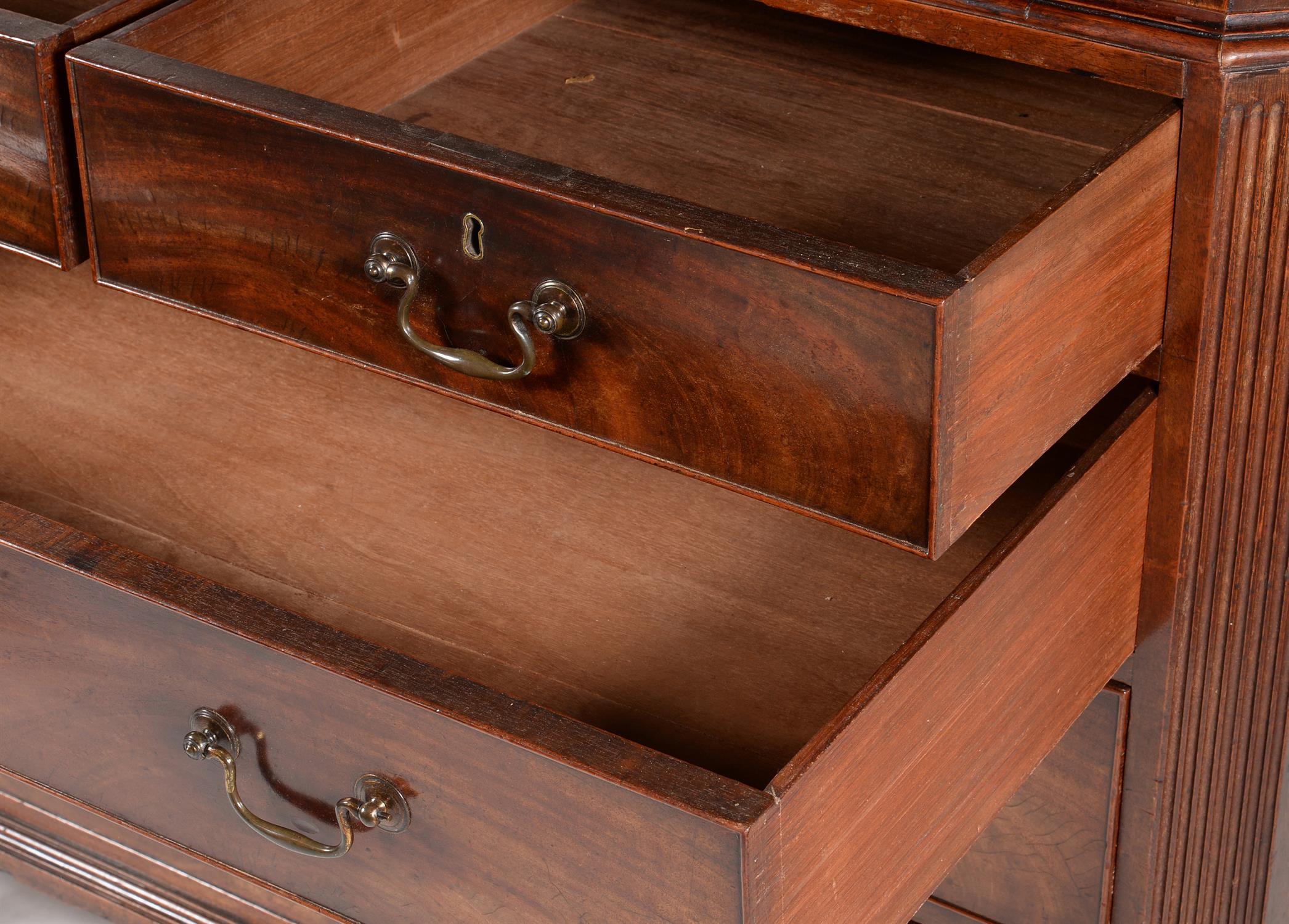 A George III mahogany chest on chest, circa 1780 - Image 4 of 4