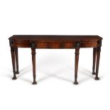 A Regency mahogany breakfront serving table, circa 1815