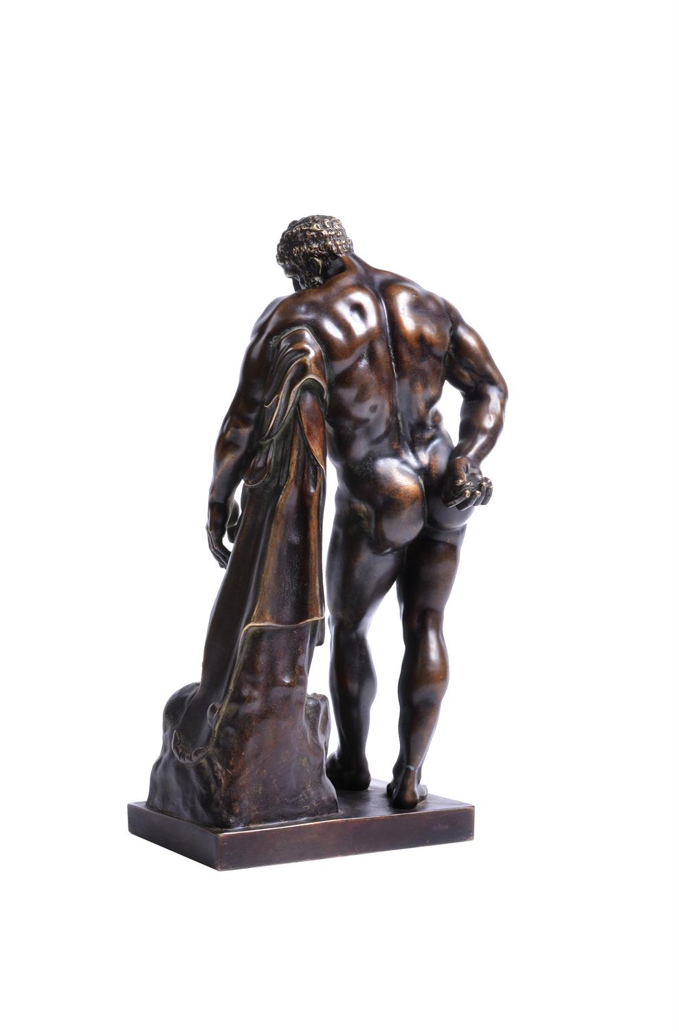 A patinated bronze model of the Farnese Hercules - Image 4 of 4