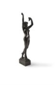 Manner of Frederick William MacMonnies (American, 1863-1937), an Art Nouveau patinated bronze model