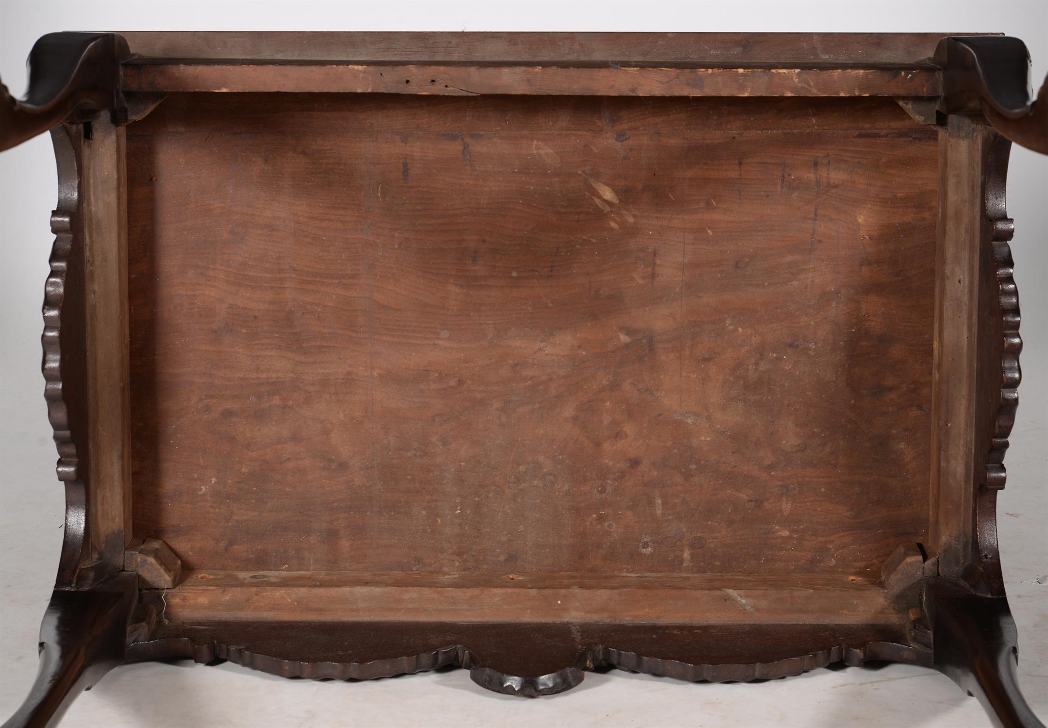 A George II Irish carved mahogany console or side table, circa 1750 - Image 6 of 6