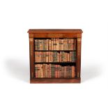 Y A Regency rosewood and brass marquetry open bookcase, circa 1815