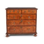 A William & Mary walnut and 'seaweed' marquetry chest of drawers, circa 1690