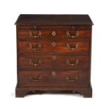 A George III mahogany chest of drawers, circa 1780, in the manner of Thomas Chippendale