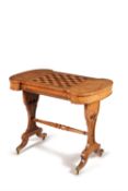A Regency burr elm library games table, circa 1815, in the manner of William Trotter