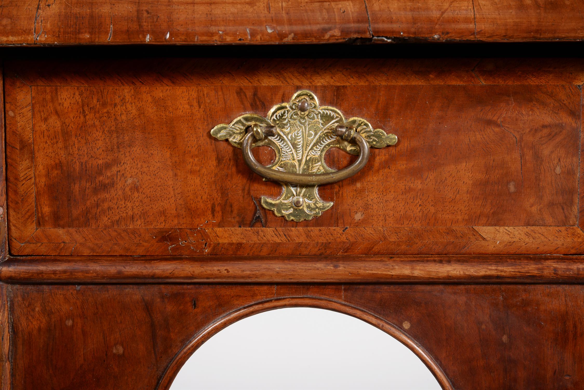 A William & Mary walnut and feather banded side table, circa 1690 - Image 2 of 5