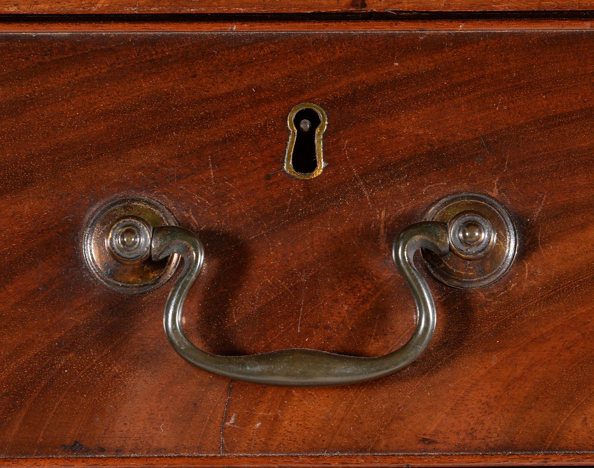 A George III mahogany chest on chest, circa 1780 - Image 3 of 4