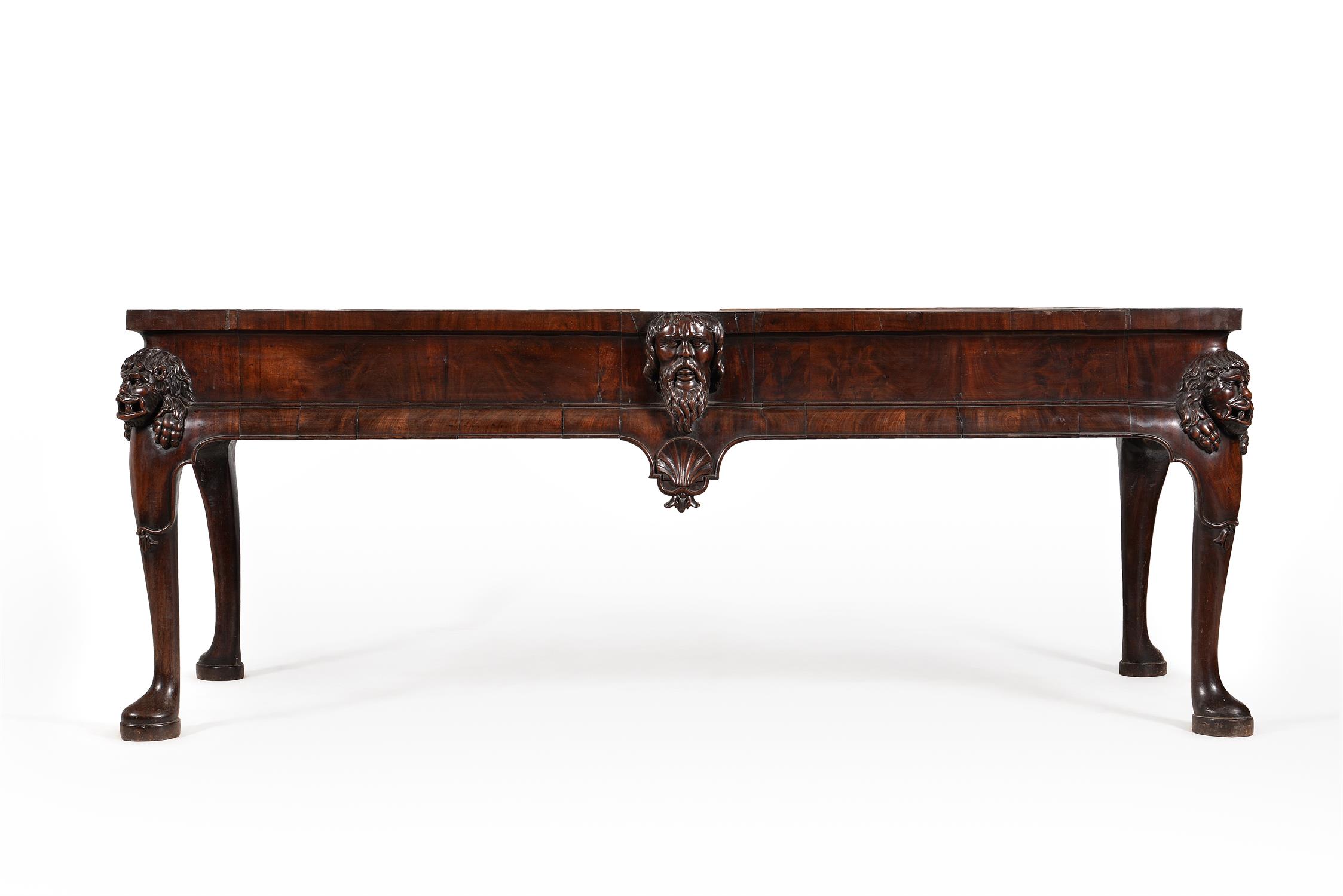 An Irish George II mahogany console or side table, circa 1730