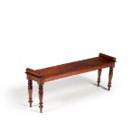 A Regency mahogany hall bench, circa 1815