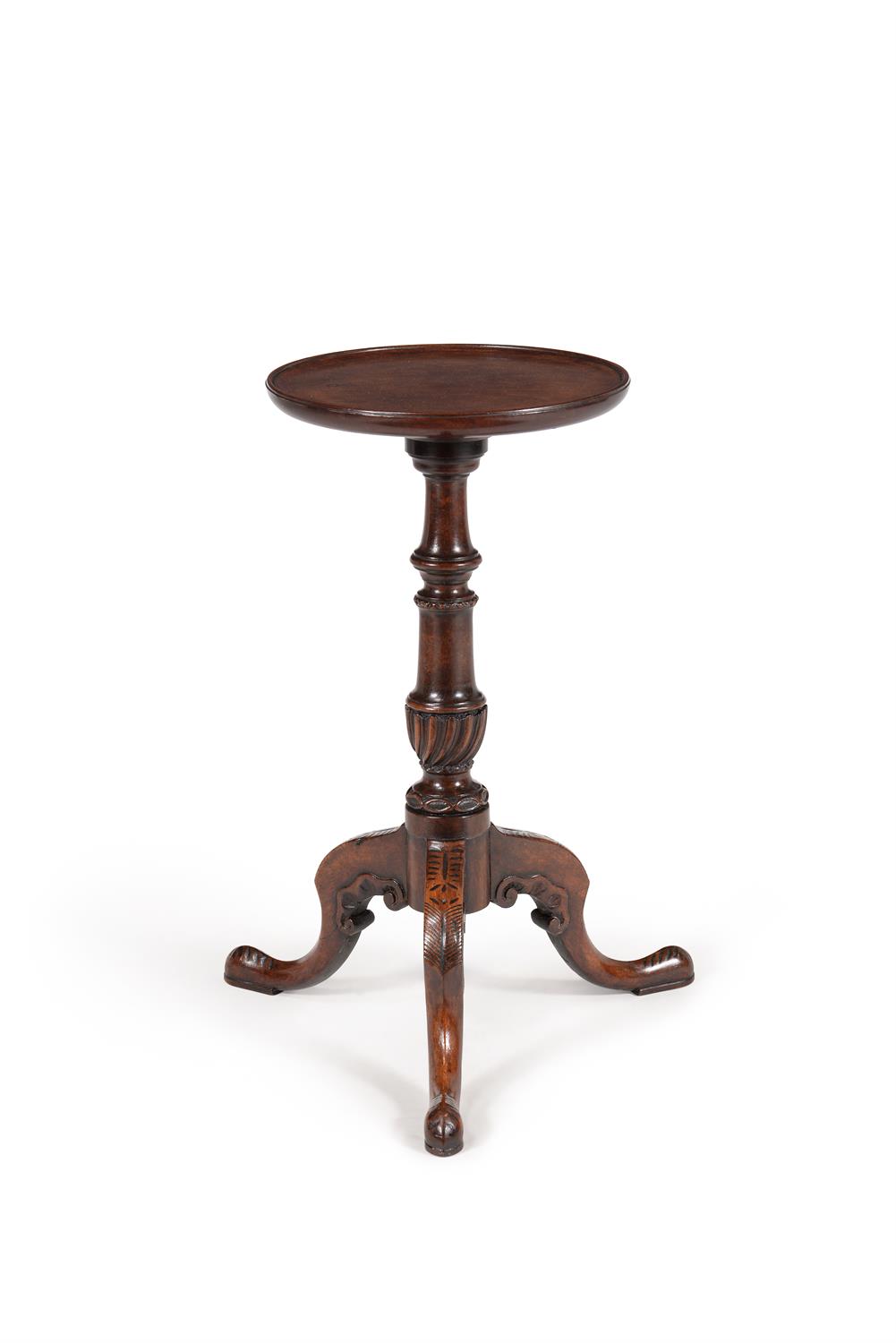 A George II mahogany candle stand circa 1750