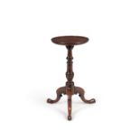 A George II mahogany candle stand circa 1750