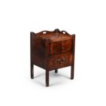 A George III mahogany night commode, circa 1780