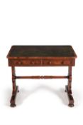 An Irish William IV mahogany writing table