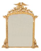 A Regency giltwood wall mirror, circa 1820