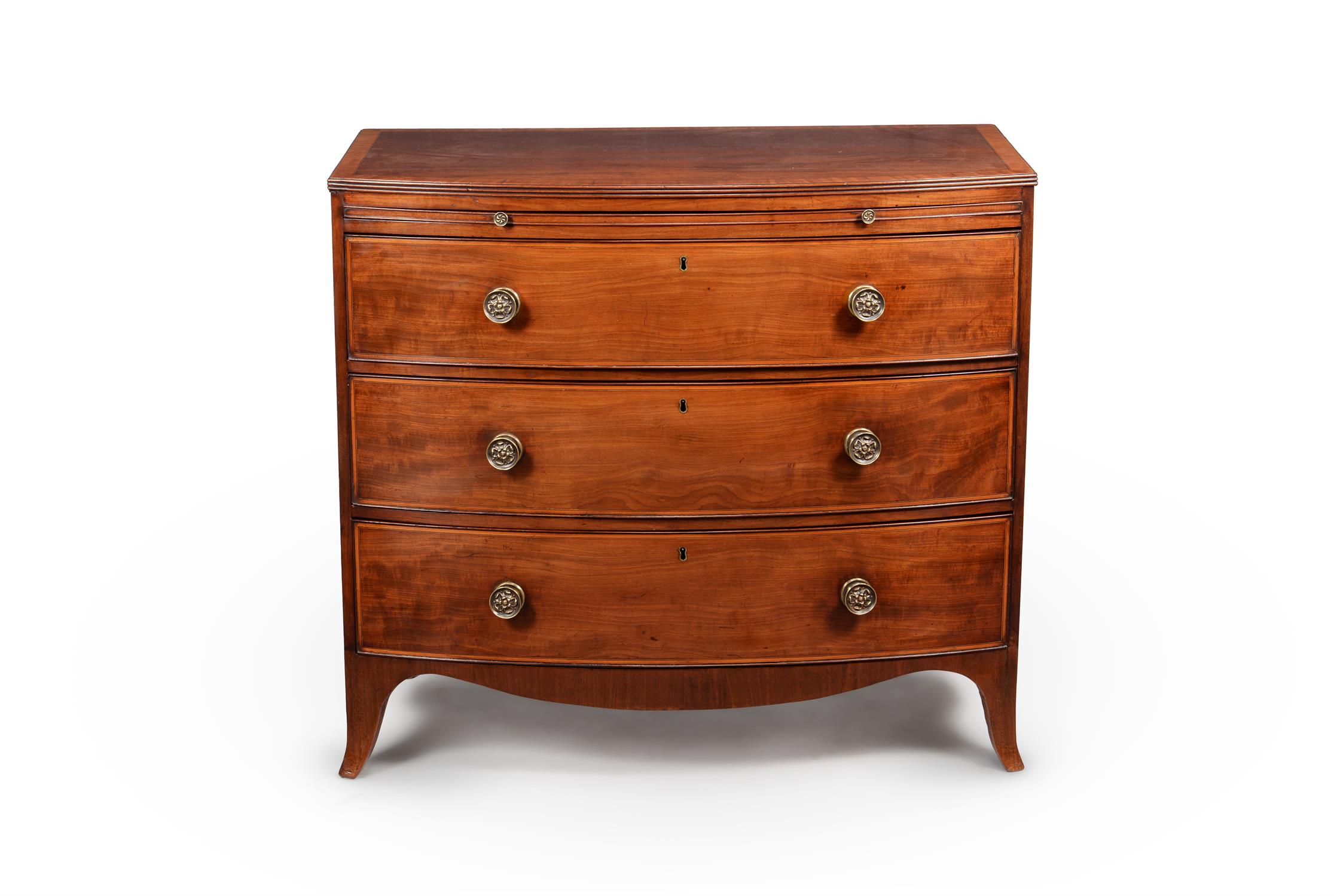 A Regency mahogany bowfront chest of drawers, circa 1815