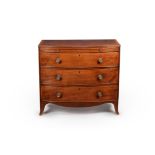 A Regency mahogany bowfront chest of drawers, circa 1815