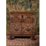 A Charles II oak and parquetry chest, circa 1680