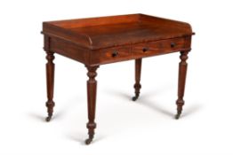 A George IV mahogany dressing table, circa 1825, in the manner of Gillows