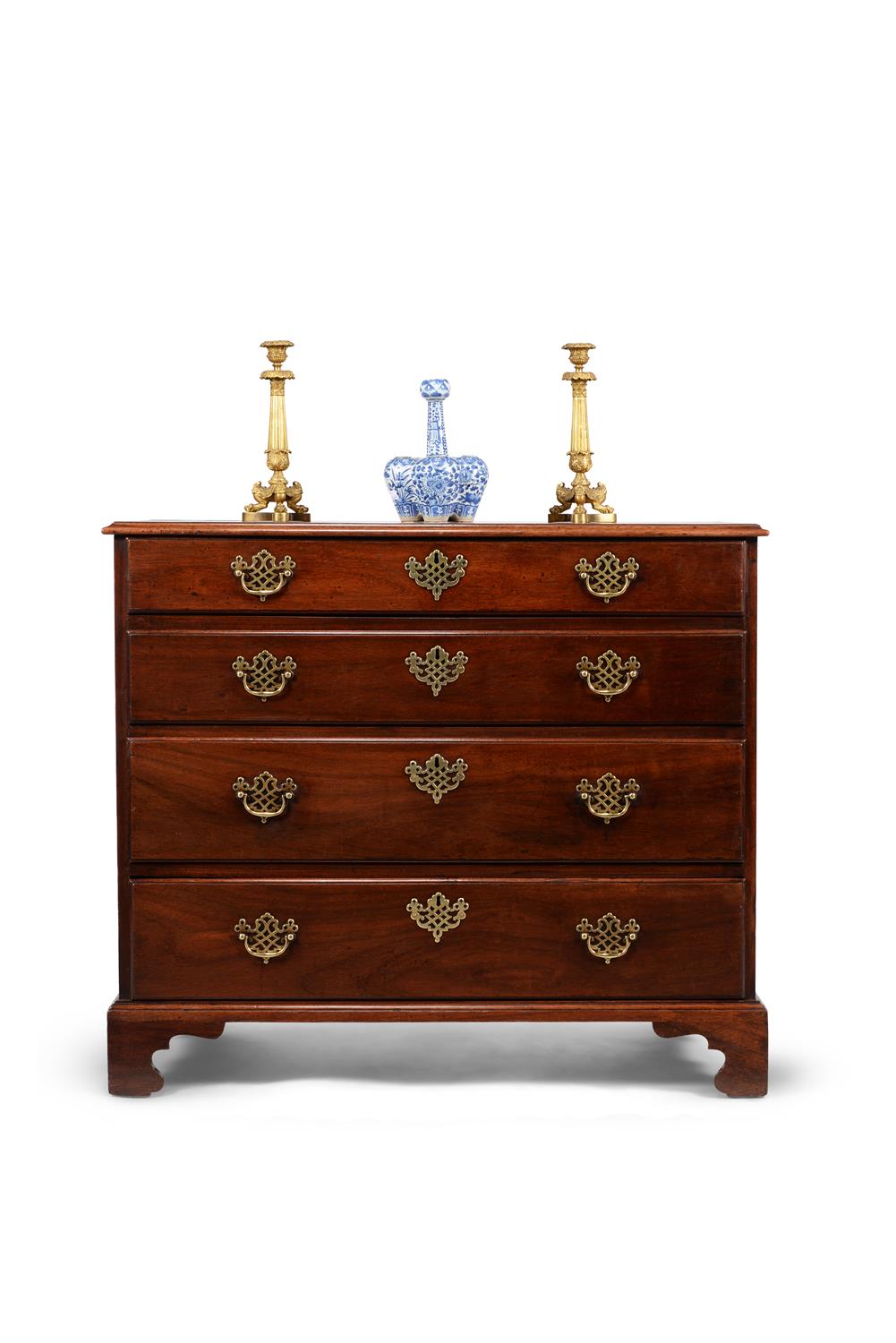 A George III padouk chest of drawers, circa 1780