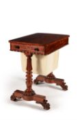 A George IV mahogany work table, circa 1825