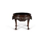 An Irish mahogany oval wine cistern