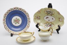 Royal Worcester part tea/coffee services and Copeland Spode plates