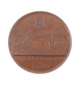 Switzerland, Bern, Opening of Nydeck Bridge 1844, bronze medal